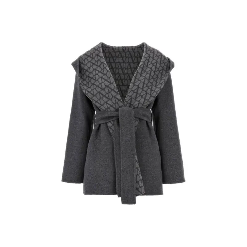 Valentino Trench Coat Women's Gray-0