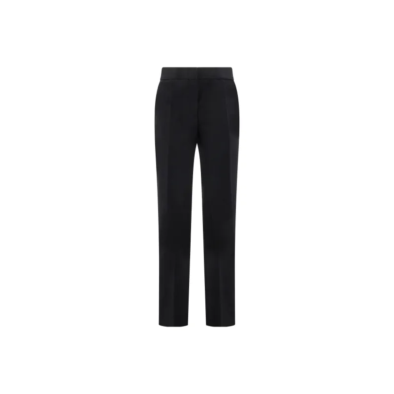 JIL SANDER Wool cotton Wide leg Trousers-0