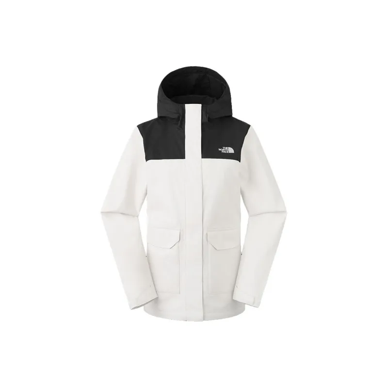 THE NORTH FACE City Outdoor Collection Windbreaker Jackets Women's Dune White-0