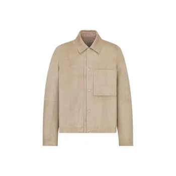DIOR Leather Jacket Women's Beige