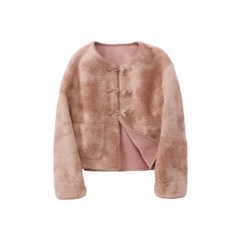 XIANGYING Velvet feel Coat Women's Pink