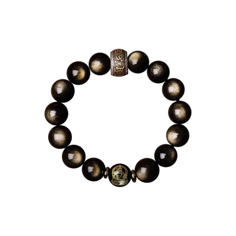 The Thousand Seals Family Obsidian Bracelets Unisex-8