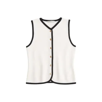 Abercrombie＆Fitch Vest Women's Cream