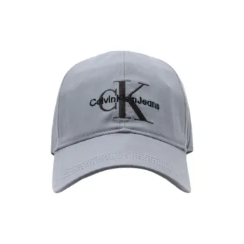CALVIN KLEIN Organic Cotton, 100% Cotton, Cotton Fabric Baseball Caps Men's Gray