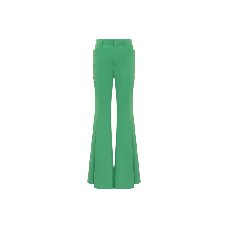 DSQUARED2 Cut out Mesh Detail Flared Trousers-0