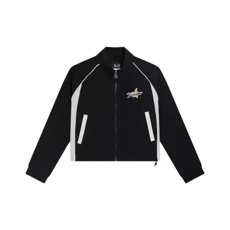 XTEP Trench Coat Women's Jet Black/Cotton White-0