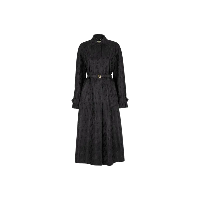 FENDI Ff Jacquard Trench Coat-0