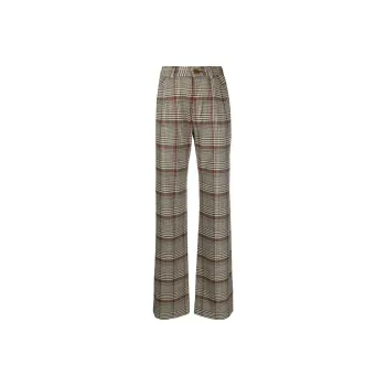 Vivienne Westwood Ray Tartan Check-Pattern High-Waist Trousers