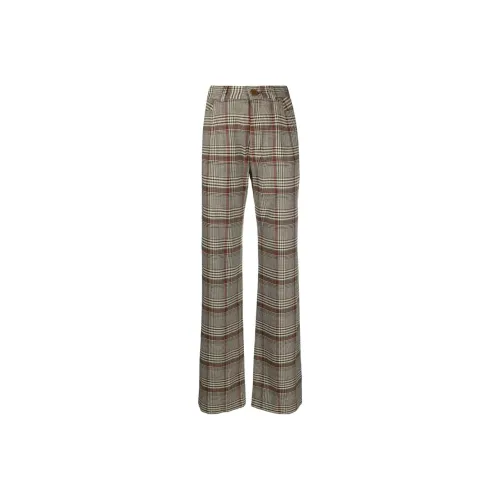 Vivienne Westwood Ray Tartan Check-Pattern High-Waist Trousers