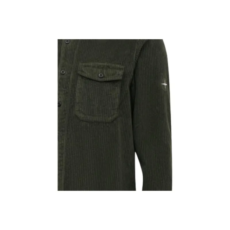 STONE ISLAND Shirt Men's Army Green-4
