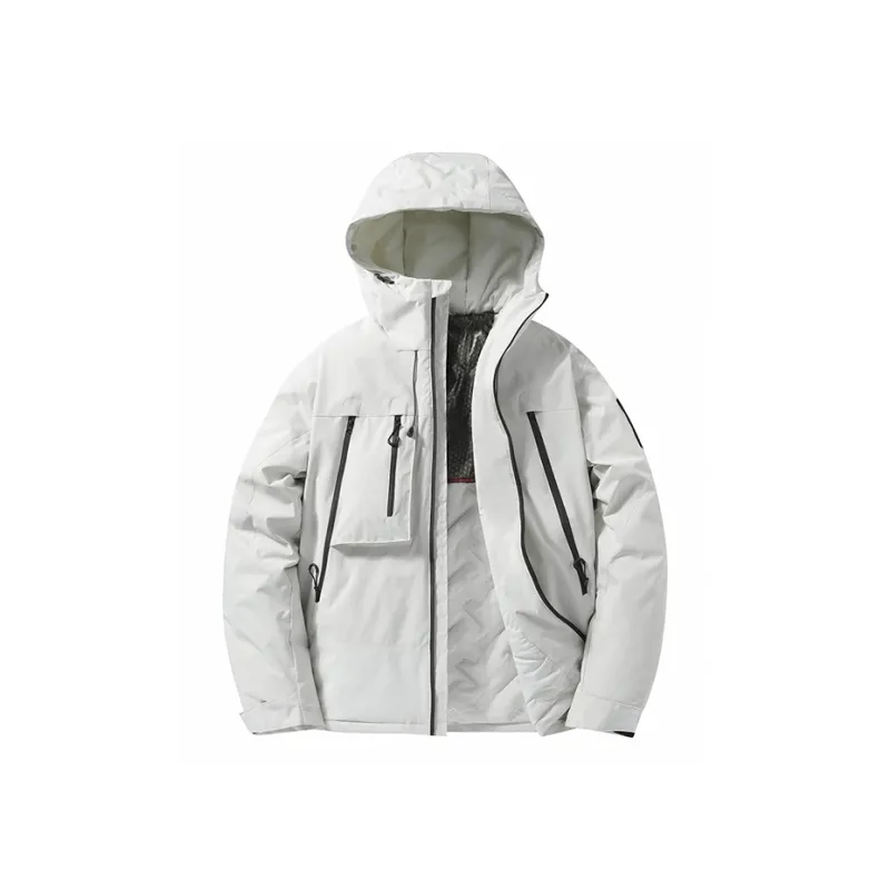 MASGLO Puffer Jacket Unisex Ivory White-0