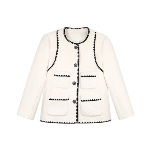 SONGBENSANGSANG Chanel Inspired Women's Fall And Winter New Arrival Velvet feel Coat Women's