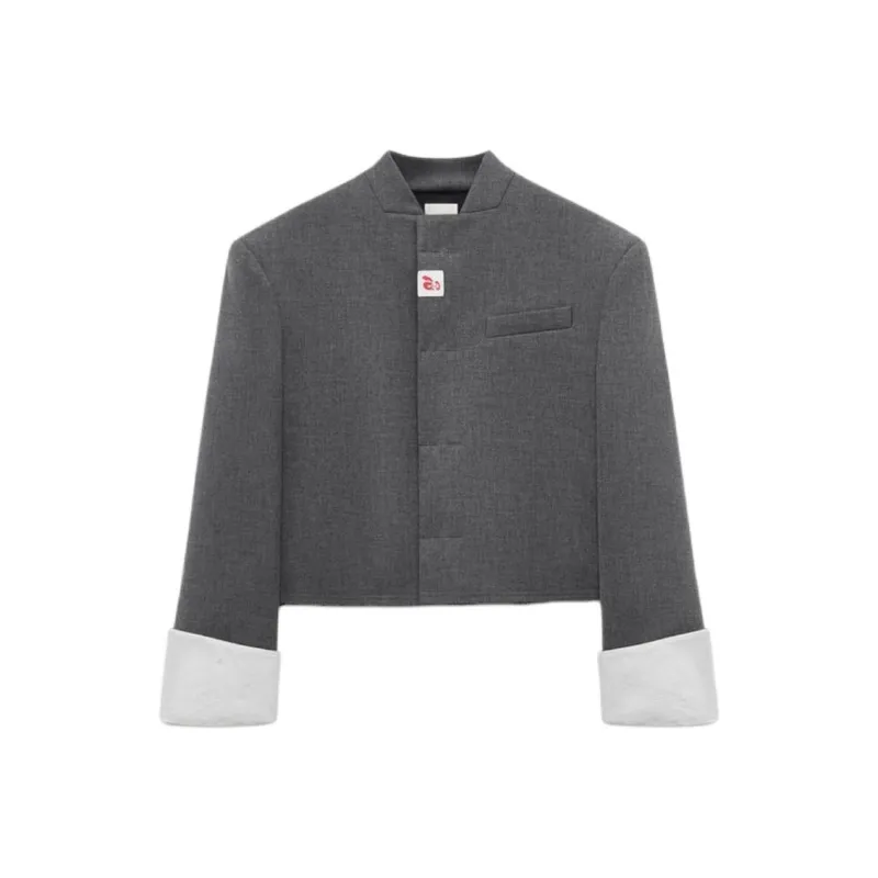 Ao Yes X ZARA AO YES Collaboration Business Suits Women's Gray-0