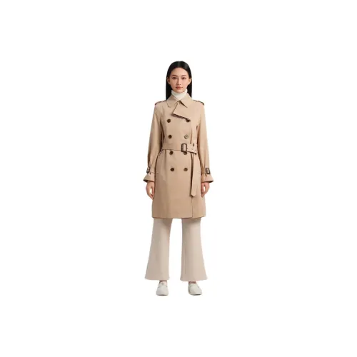 Blood Glitter Trench Coat Women's Khaki