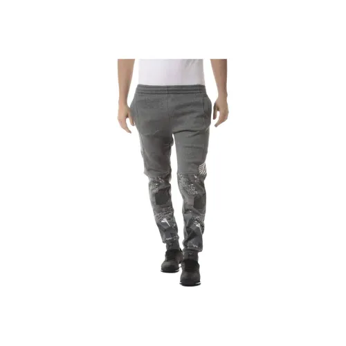 EMPORIO ARMANI Knitted Sweatpants Men's Gray