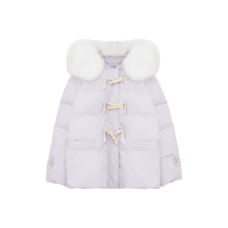PAZZO Ox Horn Button Puffer Jacket Coat Women's-0