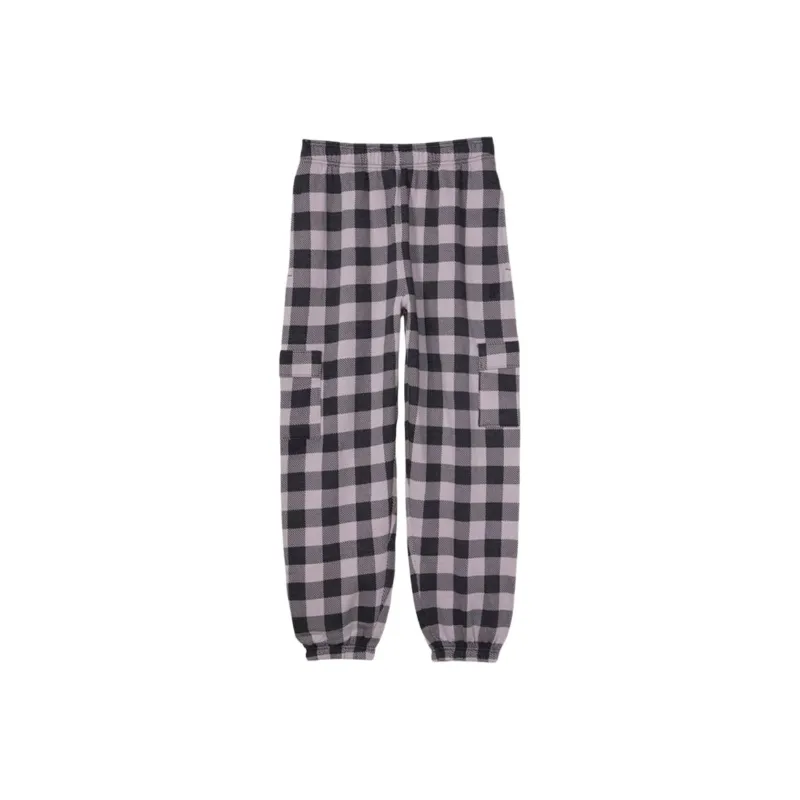 Victoria's Secret PINK Casual Pants Women's Black White Plaid-0
