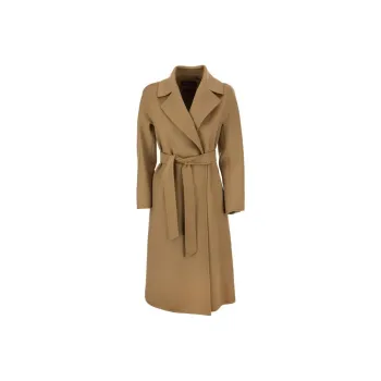 MaxMara Studio Cles Belted Long Sleeved Coat