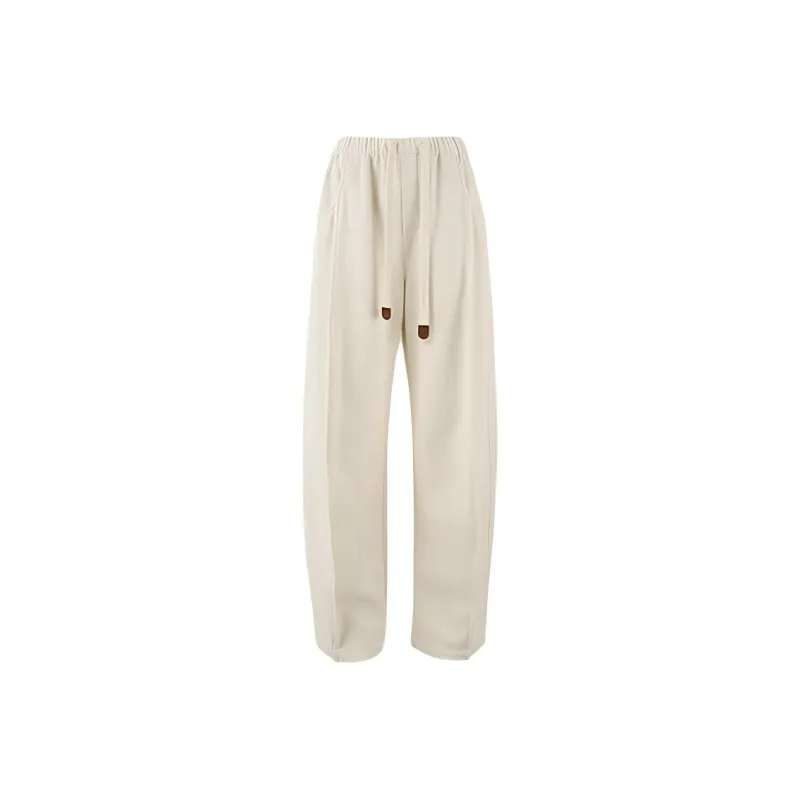 YOEYYOU Casual Pants Women's Cream White-0