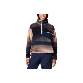 Columbia Helvetia 2 Velvet-feel Coat Women's Academy Marine Blue White Cloud Stone