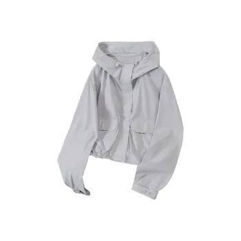 TOUCH Cropped Coat Women's Gray