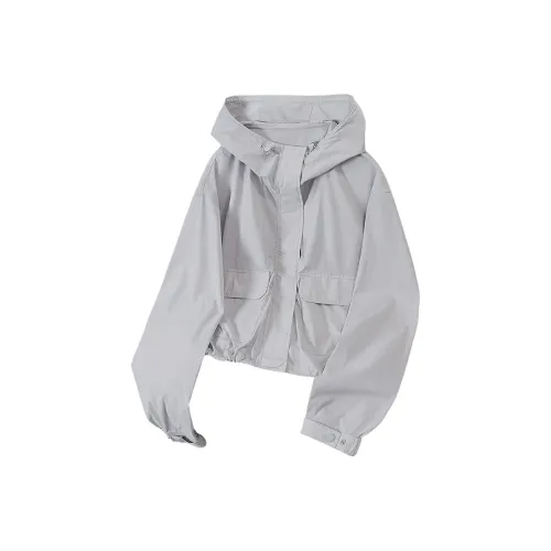 TOUCH Cropped Coat Women's Gray