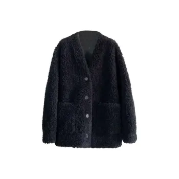 Mlpstudio Velvet-feel Coat Women's Black
