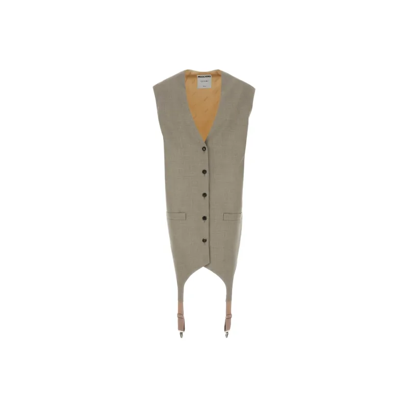 MOSCHINO Single Breasted Oversized Vest-0