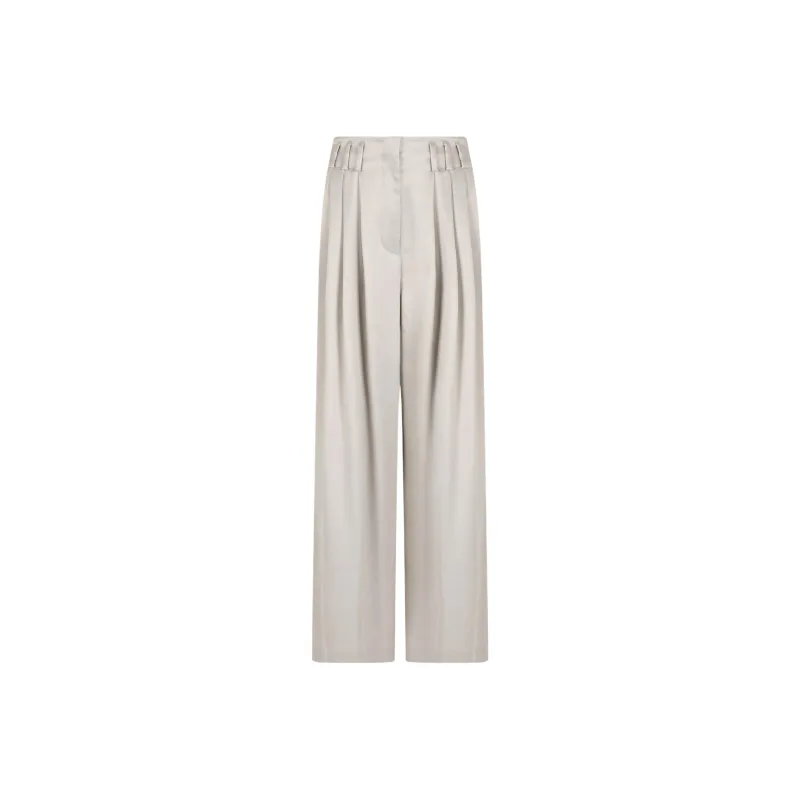 GIORGIO ARMANI Wide leg Viscose And Cupro Trousers-0