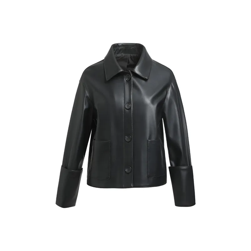 Kele Coco Leather Jacket Women's Black-0