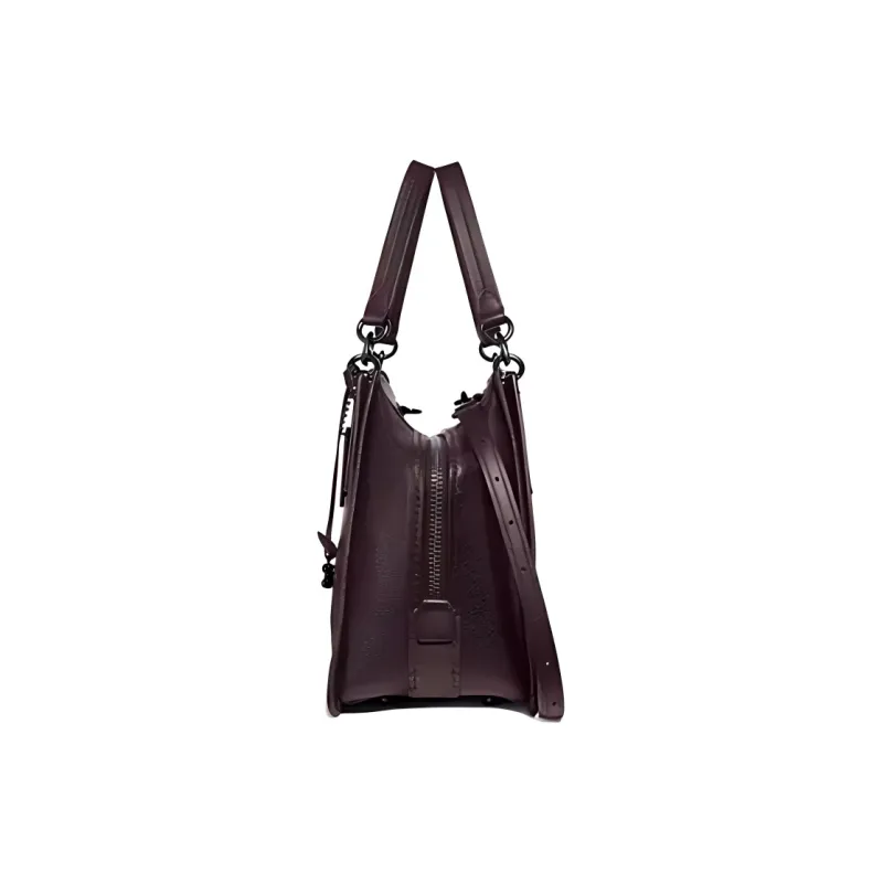 COACH Dreamer Leather Handbag Large Size Women's Maroon-1