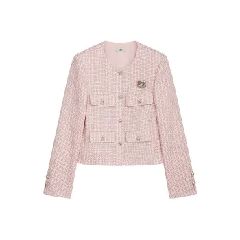 D'zzit Cropped Coat Women's Pink
