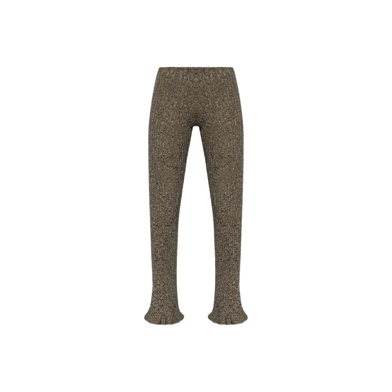 Blumarine Ruffled detailed Knitted Trousers-0