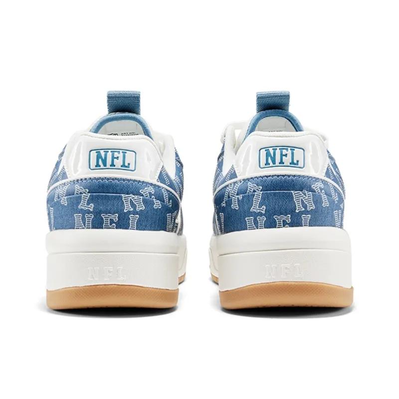 NFL College 1 Size 25 'Ocean And Earthy' Low Top Skateboard Shoes Unisex Light Blue-4