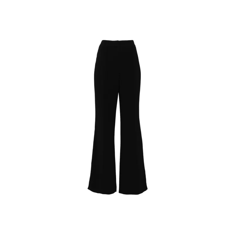 ELIE SAAB Topstitch Crepe Trousers-0