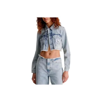 CALVIN KLEIN Denim Jacket Women's Light Blue