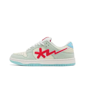 B.Duck Summer Travis Scott X AJ1 Lightning Collection Skateboard Shoes Unisex Low Top Cyan