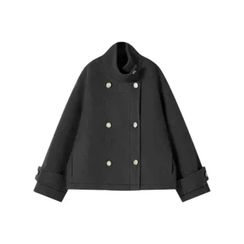 SHUXI Coats Women's Bavarian Brown