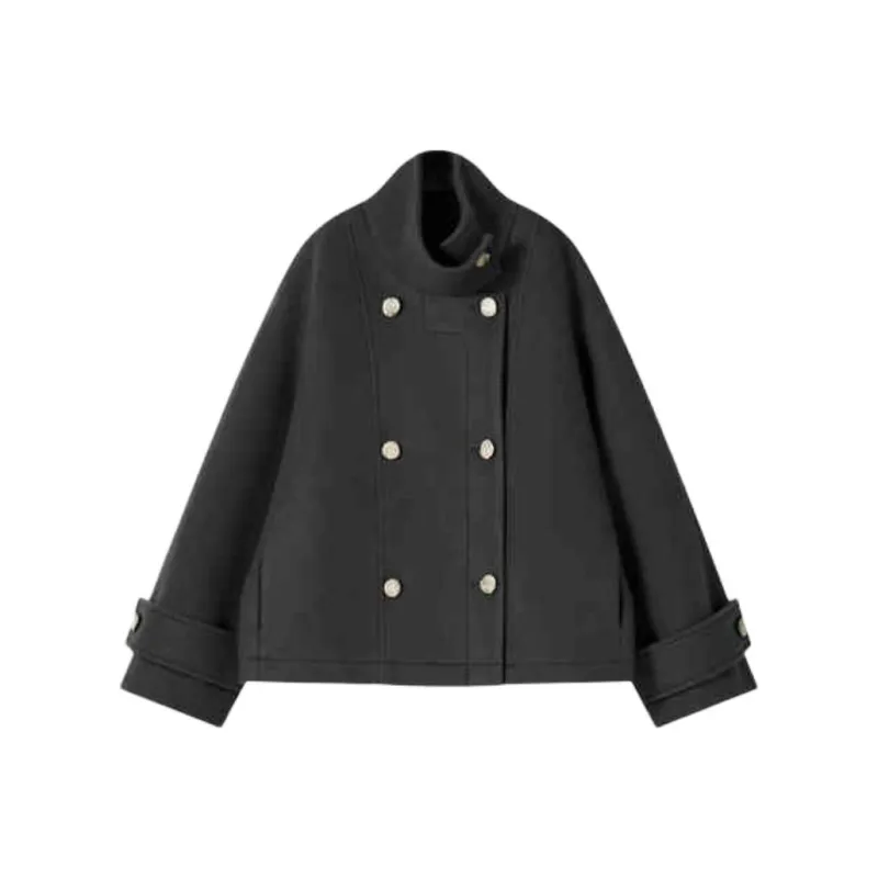 SHUXI Coats Women's Bavarian Brown-0