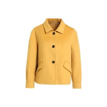 QIAOWANNI Coats Women's Morning Yellow