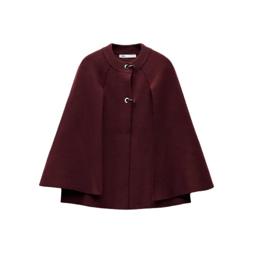 ZARA Coats Women's Red