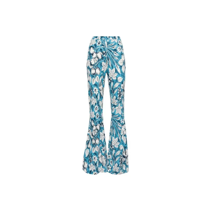 DVF Diane Von Furstenberg Brooklyn Floral print Flared Trousers-0