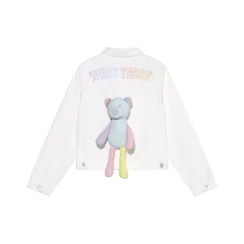 NOISY TEDDY Denim Jacket Women's