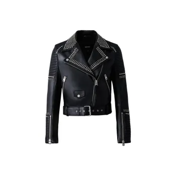 MACKAGE Leather Jacket Women's Black