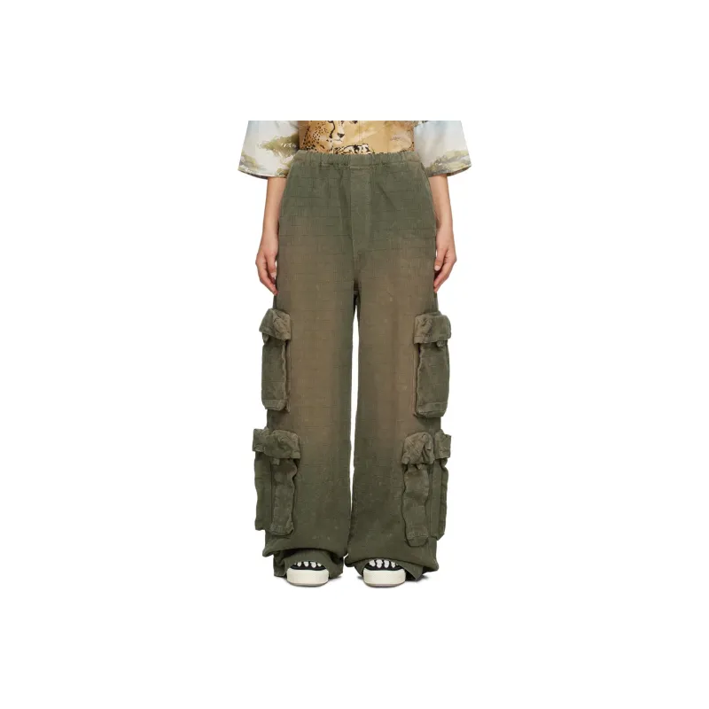 AMIRI Casual Pants Women's Army Green-0