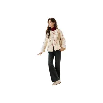 Mo Han Yi Mei Puffer Jacket Women's Cream White