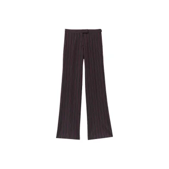 Alexander McQueen Pinstriped Low Rise Trousers
