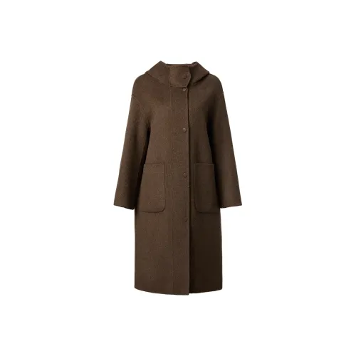 Mambe Coats Women's Colorful Coffee