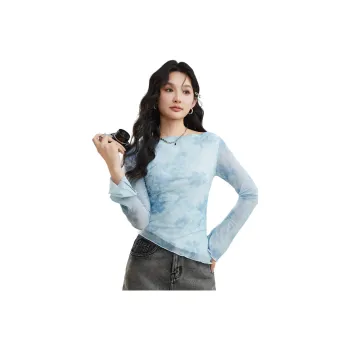 Love to serve Shirts Women's Blue Floral