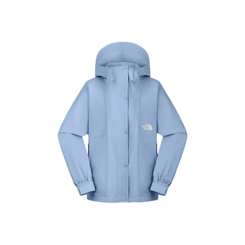 THE NORTH FACE City Outdoor Collection Windbreaker Jackets Women's Cool Cyan Blue/QEO-0